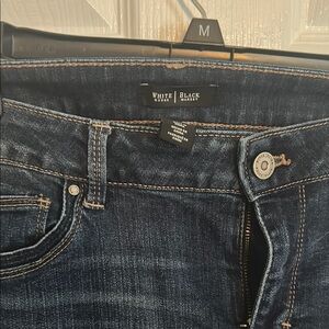 White House Black Market Blue Ankle Cropped Jeans